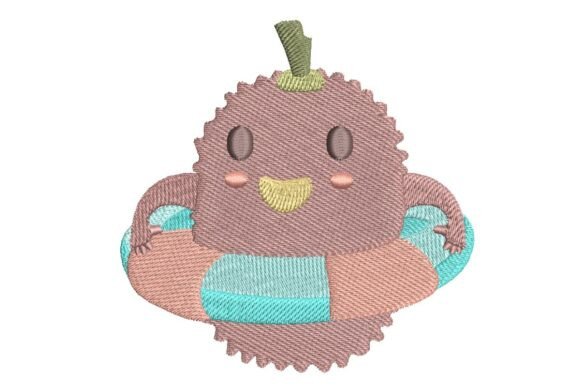 Cute Kiwi Bird in Life Buoy Embroidery Design Review