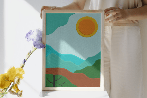 Review: Blue Skies and Green Hills Embroidery Design