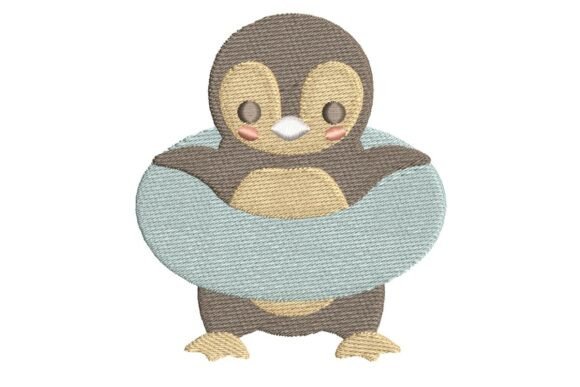 Review: Cute Penguin in Life Buoy Embroidery Design