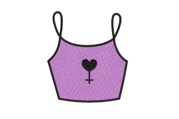 Review: Female Symbol Heart Crop Top Design