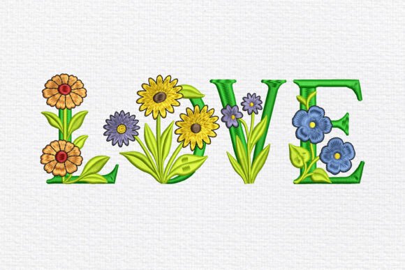 Review: Floral LOVE Word Embroidery for Holiday Sales