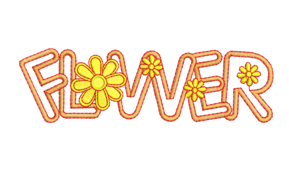 Review: Flowers Word Embroidery Design for Real Projects