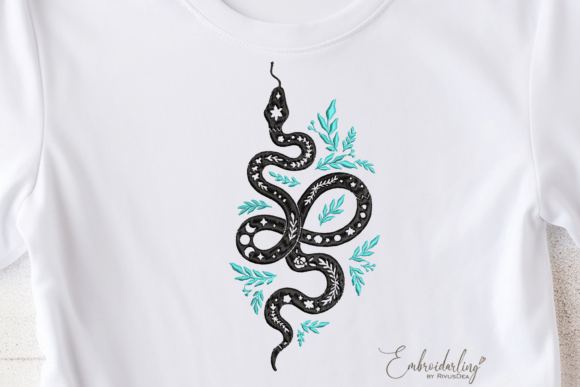Review: Green Snake Machine Embroidery Design