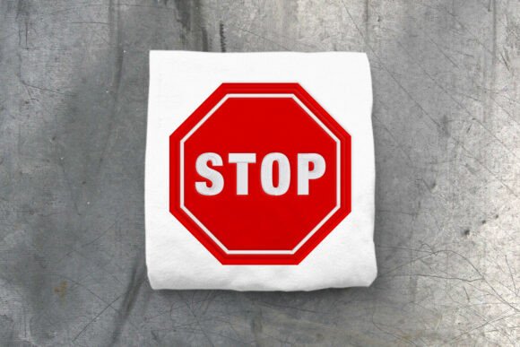 Review: Stop Sign Octagon Applique Embroidery for Craft Fairs