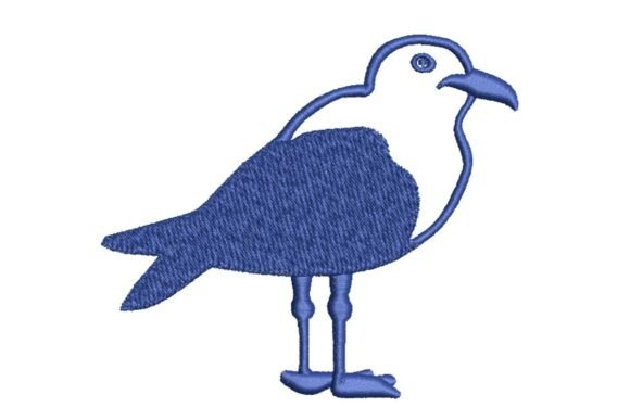 Review: Stylized Nautical Seagull Embroidery Design