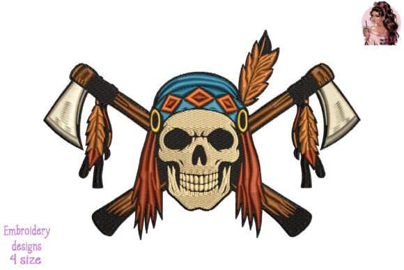 Review: Warrior Spirit Skull Embroidery Design