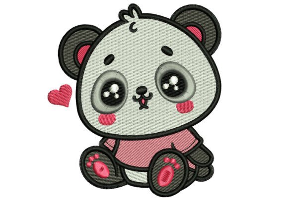 Reviewing Baby Panda Love Embroidery Design