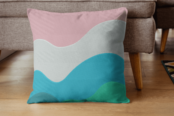Reviewing the Abstract Wave Embroidery Design
