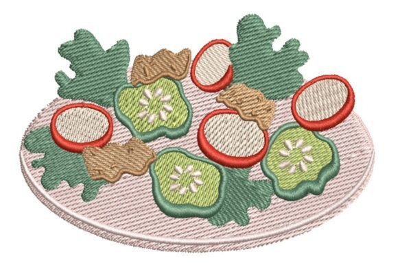 Reviewing the Delicious Fattoush Salad Embroidery Design