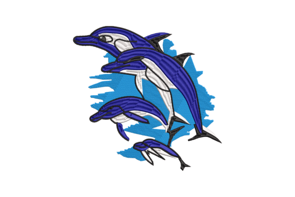 Reviewing the Playful Dolphin Embroidery Design