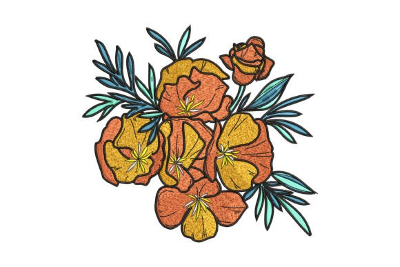 Sunset Bloom Cluster Embroidery Review
